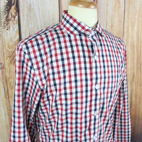 Bonobos Men's 16 Button Shirt Slim Fit Gingham - Picture 6 of 6